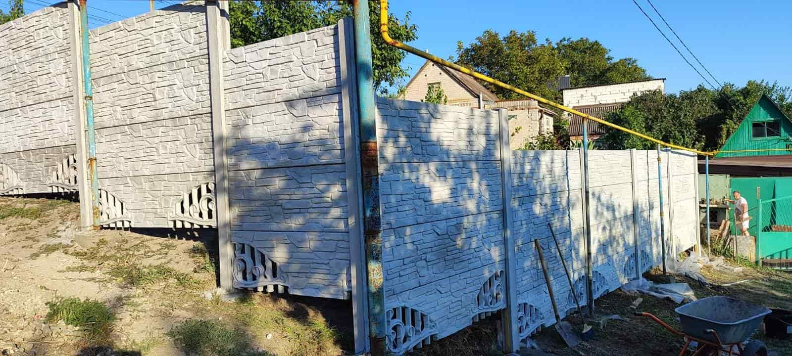Производство и установка еврозабора ул.Василькова с.Кушугум