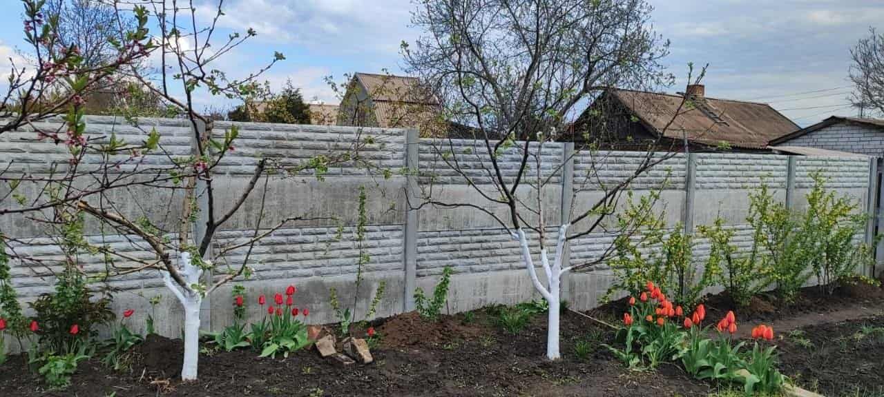 Установка еврозабора в Запорожье: проект на ул. Республиканской