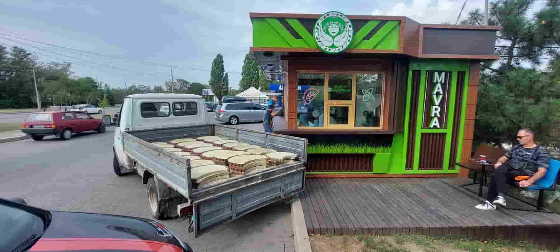 Установка садовых дорожек "Срез дерева"