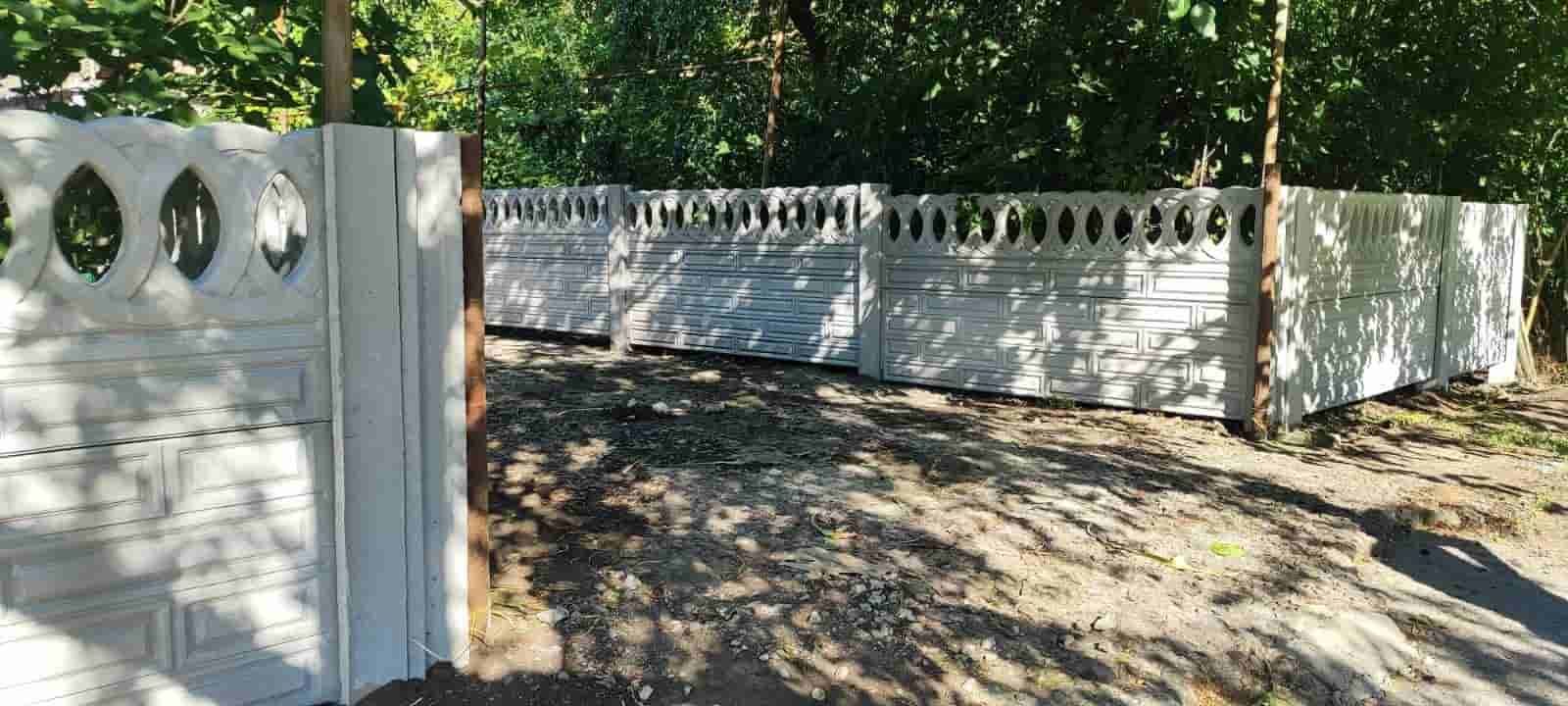 Установка еврозабора «Шоколадка» в с. Новая Петровка 